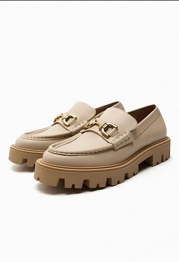 Zara Kadın Deri Loafer