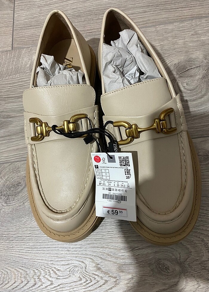 Zara Kadın Deri Loafer - Görsel 2