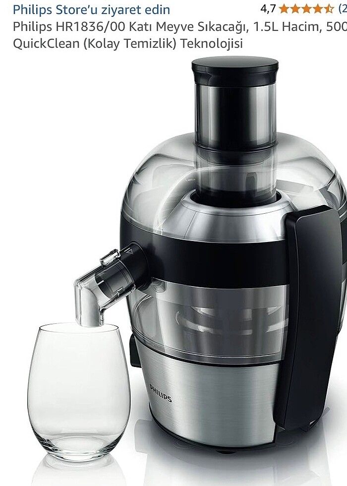 Philips Katı Meyve Sıkacağı - Görsel 2