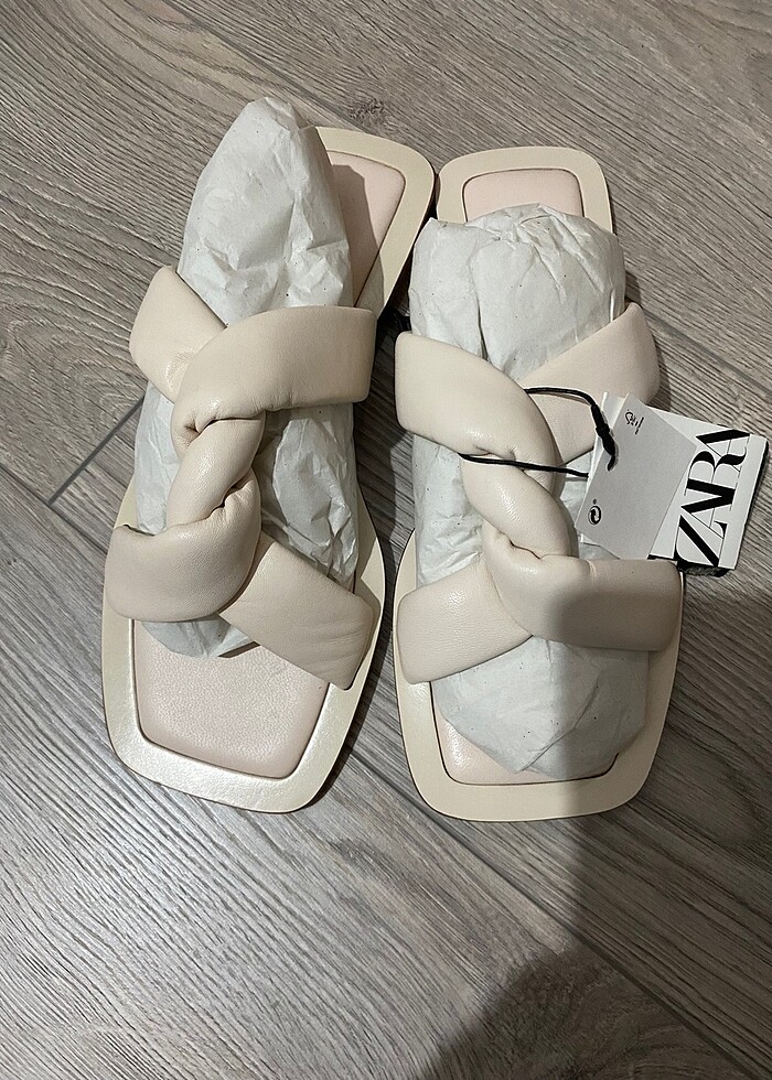 Zara Deri Sandalet - Görsel 2