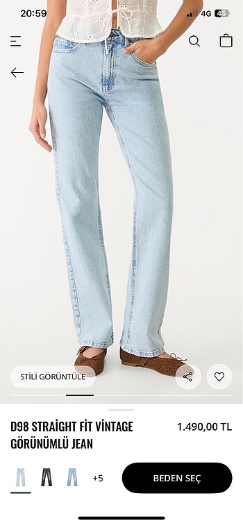 Stradivarius D98 Straight Fit