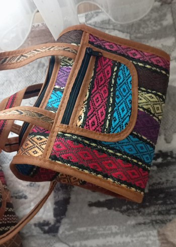 Etnik Desenli Çok Renkli Bebek Çantası - Görsel 5
