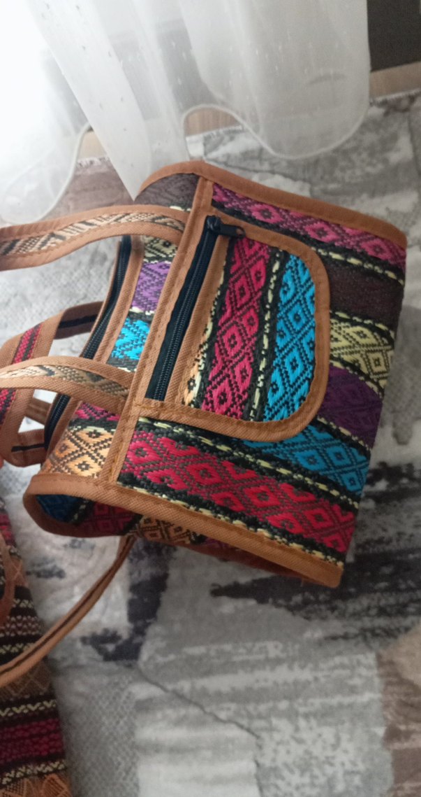 Etnik Desenli Çok Renkli Bebek Çantası - Görsel 5