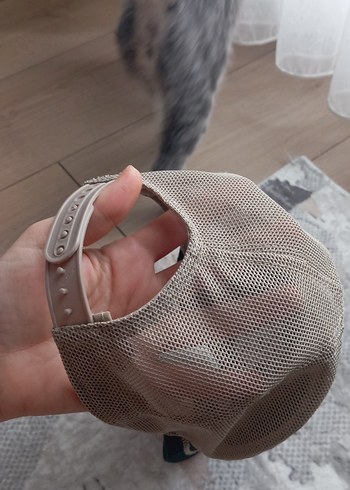 Gri Erkek Street Wear Şapka Aslan İşlemeli - Görsel 5