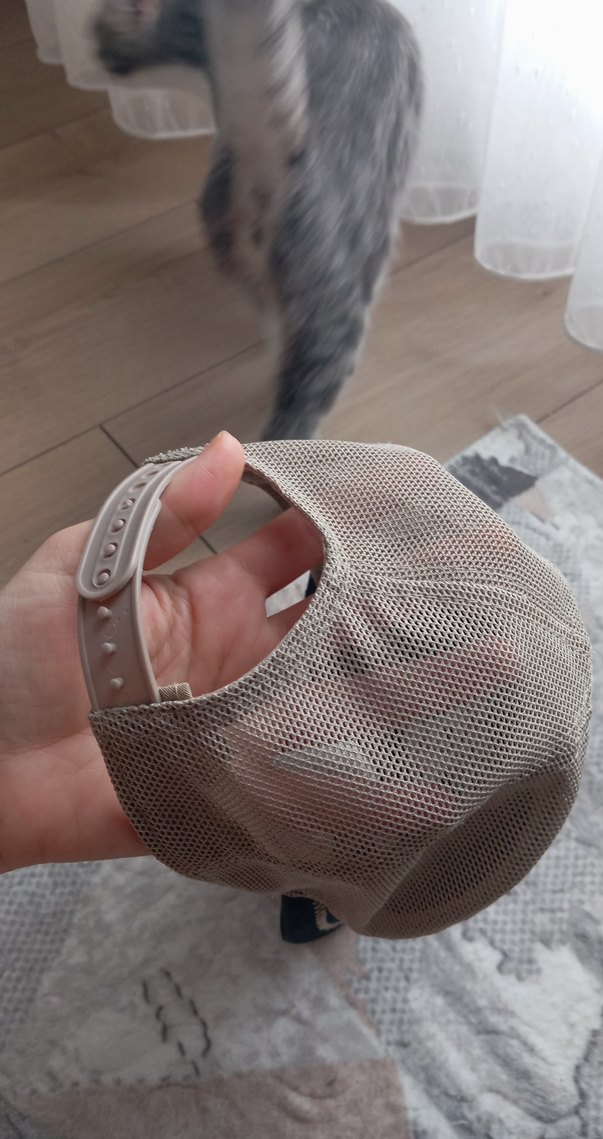 Gri Erkek Street Wear Şapka Aslan İşlemeli - Görsel 5