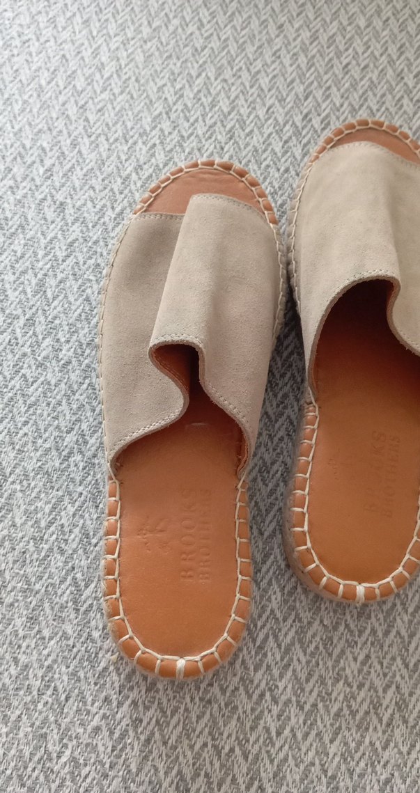 Bej Kadın Süet Dolgu Topuk Terlik - Görsel 5