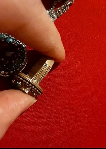 Turkuaz Taşlı Vintage Bohem Takı Seti - Görsel 4