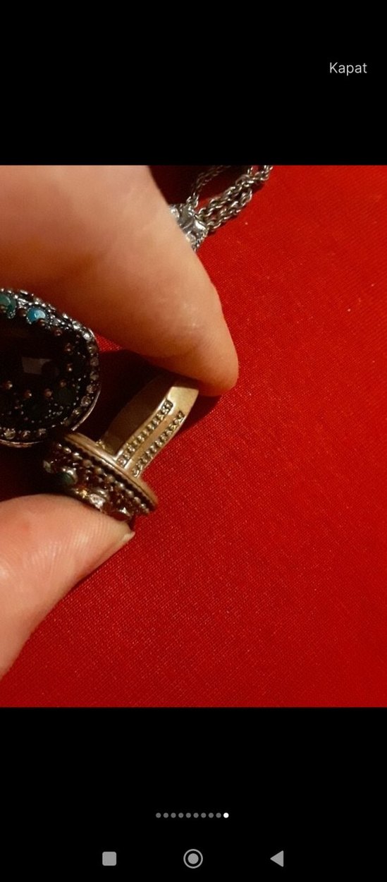 Turkuaz Taşlı Vintage Bohem Takı Seti - Görsel 4