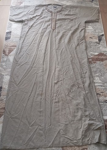 Erkek Bej Uzun Kollu Geniş Kesim Pijama
