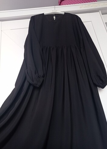 38 Beden siyah Renk Ferace elbise 