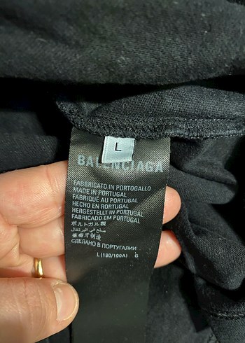 Balenciaga Siyah Uzun Kollu Erkek Tişört - Görsel 3