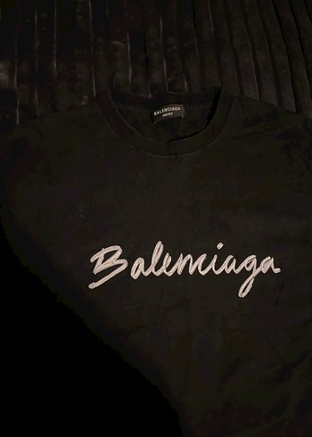 Balenciaga Siyah Uzun Kollu Erkek Tişört - Görsel 2