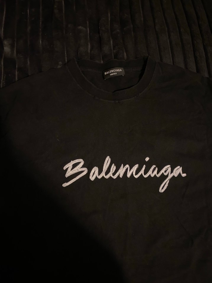 Balenciaga Siyah Uzun Kollu Erkek Tişört - Görsel 2