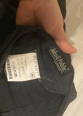 Siyah Regular Fit Ofis Pantolonu - Görsel 3