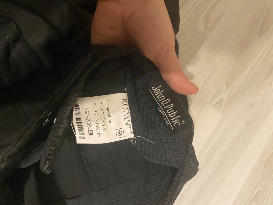 Siyah Regular Fit Ofis Pantolonu - Görsel 3