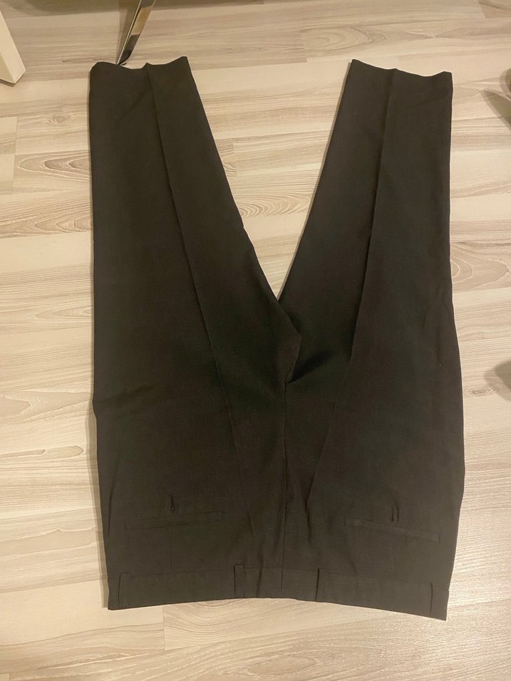 Siyah Regular Fit Ofis Pantolonu - Görsel 4