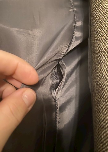 Kahverengi Vintage Erkek Yün Ceket - Görsel 3