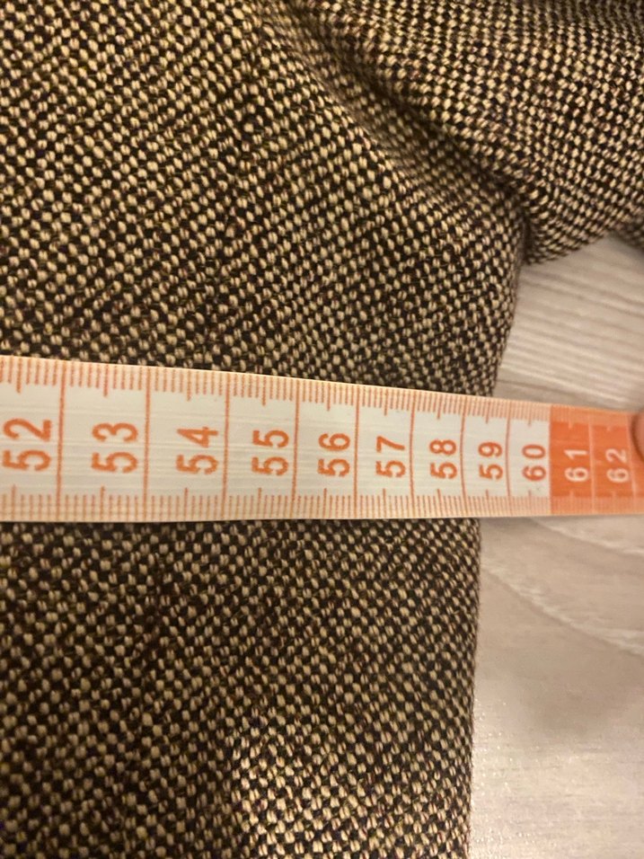 Kahverengi Vintage Erkek Yün Ceket - Görsel 5