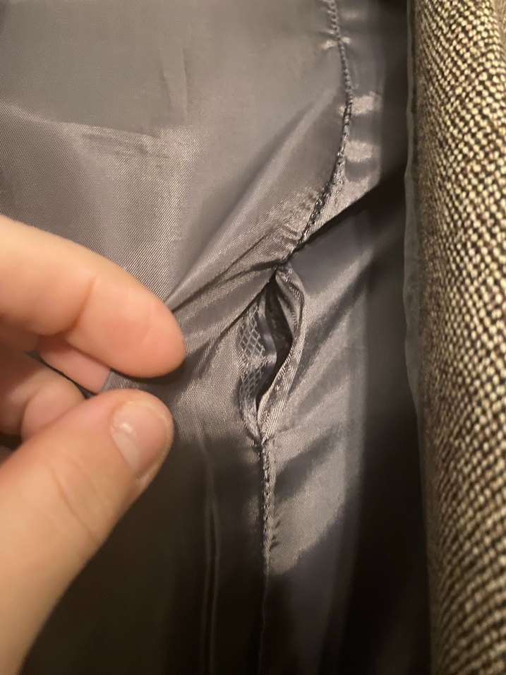 Kahverengi Vintage Erkek Yün Ceket - Görsel 3