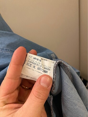 xl Beden mavi Renk Kot elbise