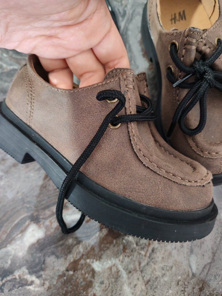 Kahverengi Süet Bağcıklı Erkek Çocuk Ayakkabısı - Görsel 2