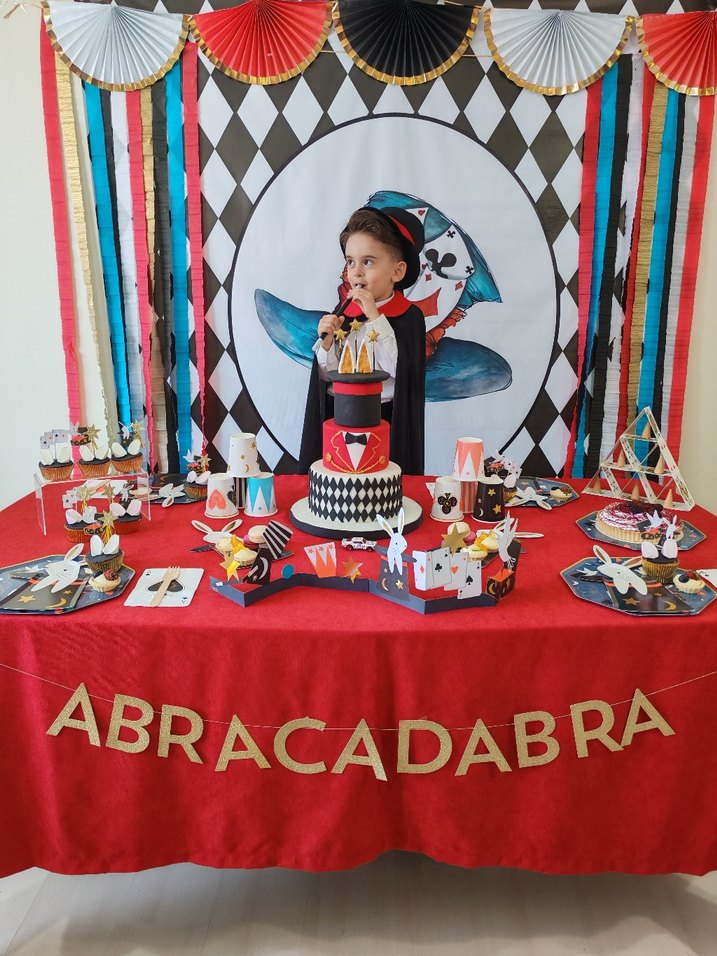 Kırmızı Sihirbaz Parti Süslemeleri - Görsel 3