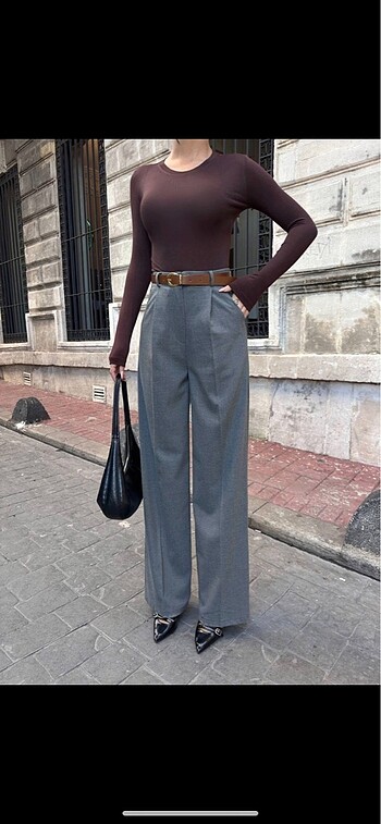 Trendyol & Milla Kemerli palazzo pantolon