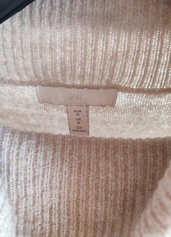 m Beden ten rengi Renk H&M BALIKÇI YAKA KADIN TRİKO KAZAK
