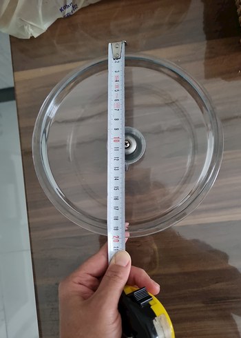 Beden Bej Tencere Cam Kapak 20cm