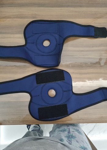 Mavi Biker Dizlikler Velcro Bantlı - Görsel 5