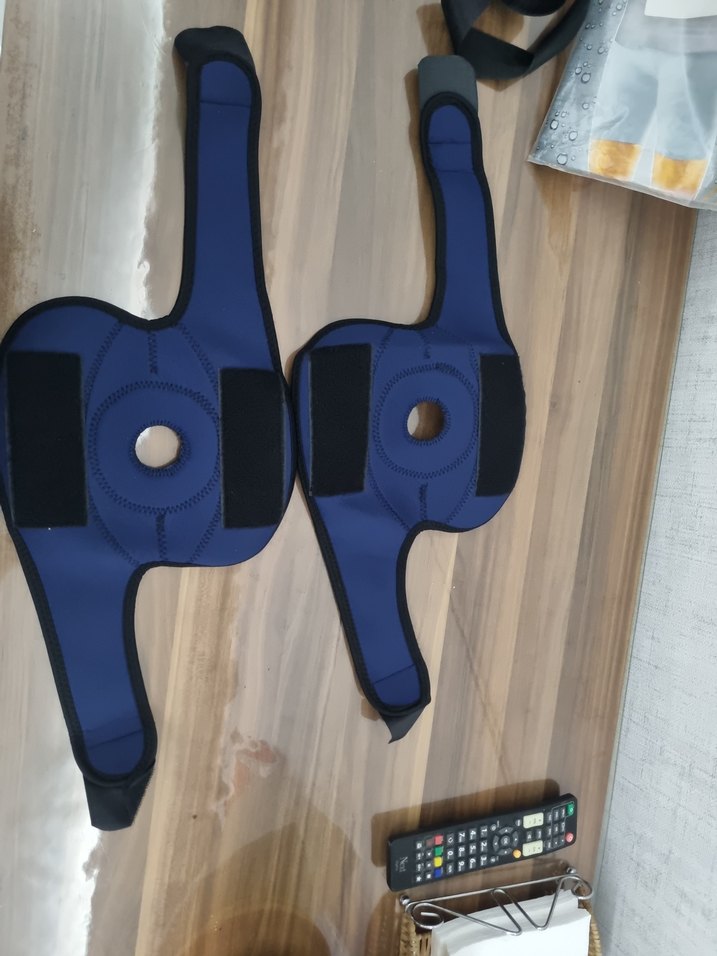 Mavi Biker Dizlikler Velcro Bantlı - Görsel 3