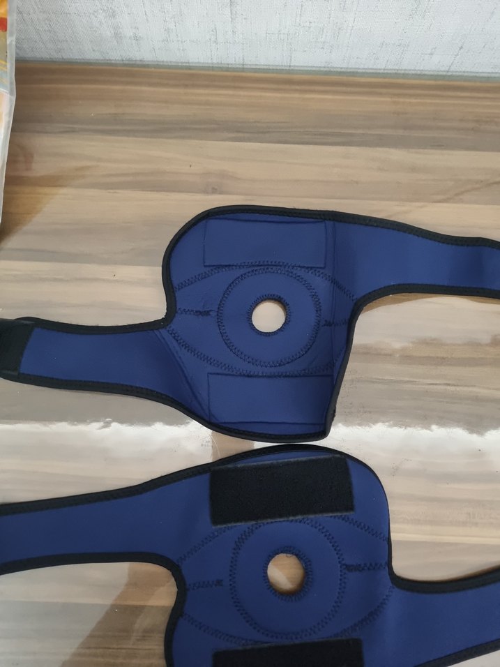 Mavi Biker Dizlikler Velcro Bantlı - Görsel 4