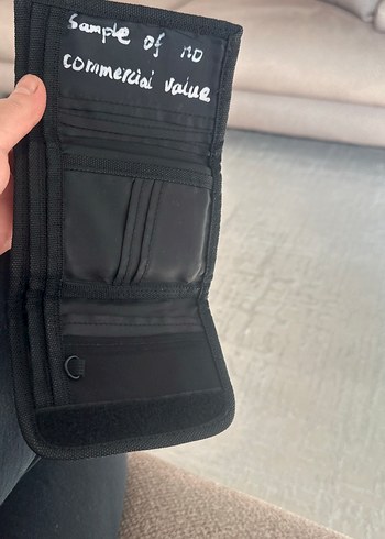 Siyah Velcro Cırtlı Çocuk Cüzdanı - Görsel 2