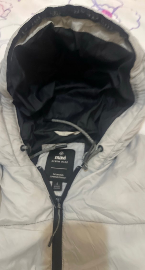 Gri Erkek Street Wear Mont - Görsel 5