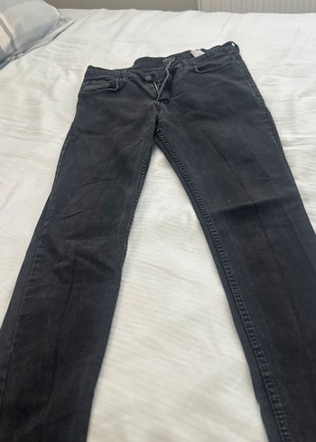 Gri Düğmeli Erkek Denim Pantolon - Görsel 2