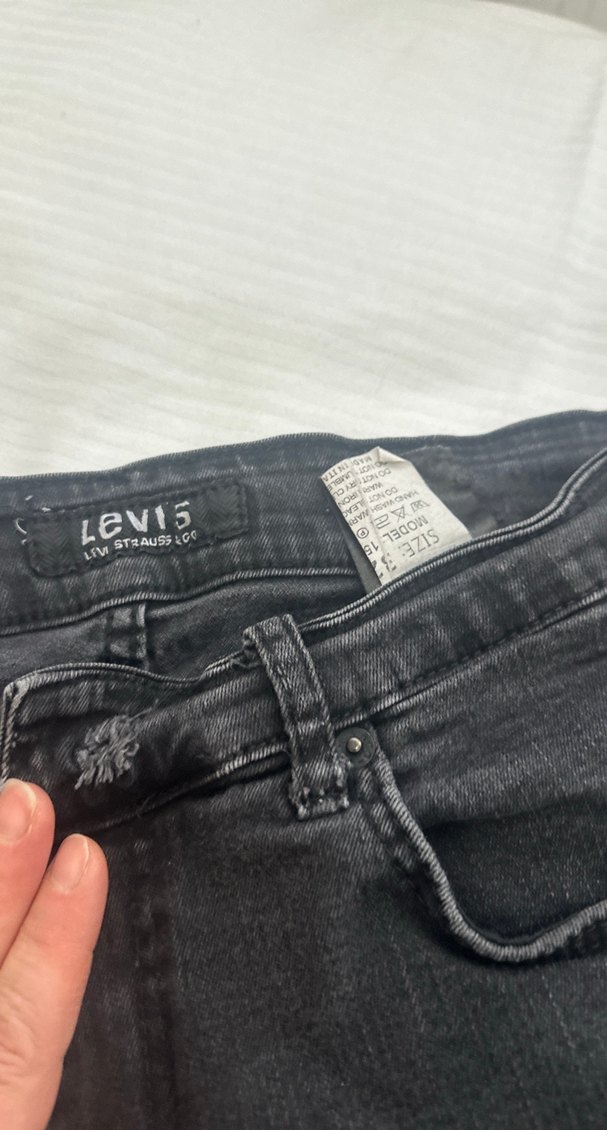 Gri Düğmeli Erkek Denim Pantolon - Görsel 4