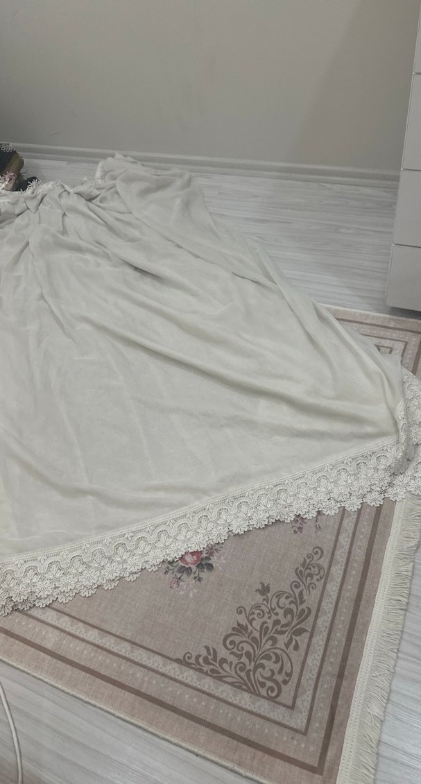 Beyaz 4 metre tül perde - Görsel 3