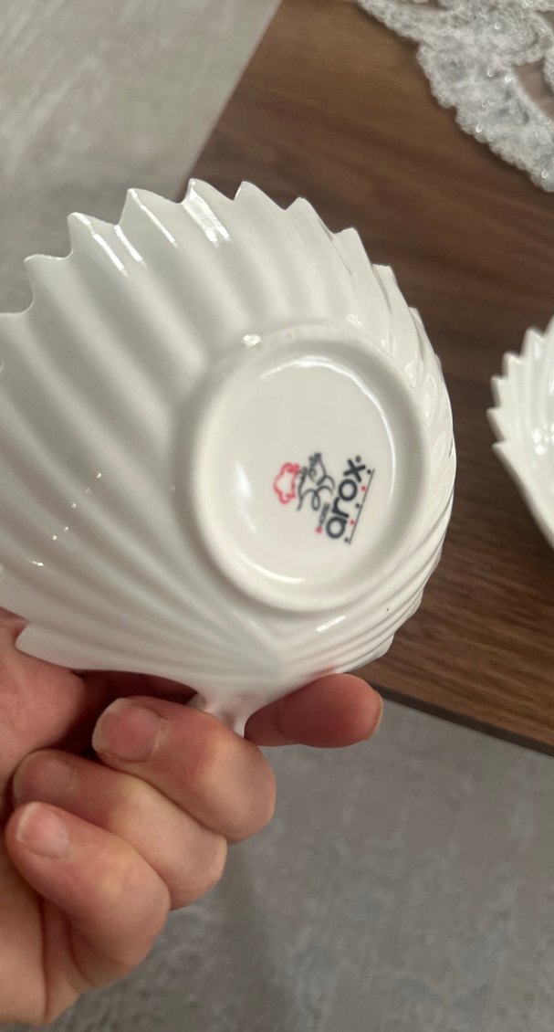 Beyaz Kabuk Desenli Tabak Seti - Görsel 4