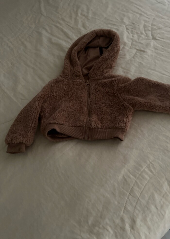 Bebek peluş hırka - Görsel 3