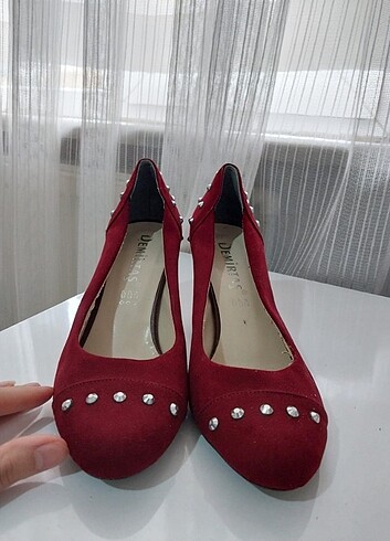 37 Beden kırmızı Renk Kadın topuklu ayakkabı 
