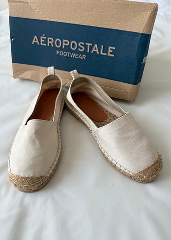 Aeropostale Bej Keten Espadril