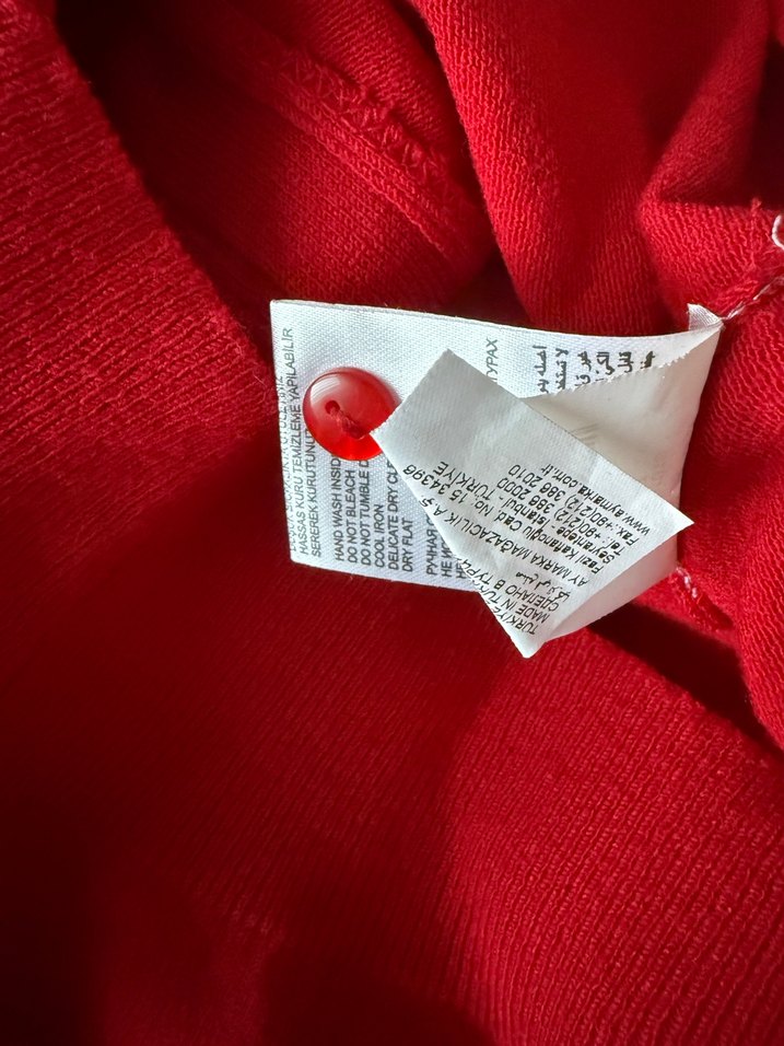 Fabrika Kırmızı Kadın Hırka - Görsel 4