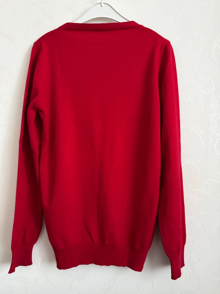 Fabrika Kırmızı Kadın Hırka - Görsel 2