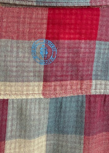 Kadın Pembe Gri Kareli Uzun Kollu Gömlek - Görsel 4