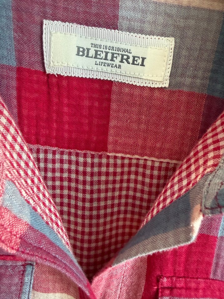 Kadın Pembe Gri Kareli Uzun Kollu Gömlek - Görsel 5