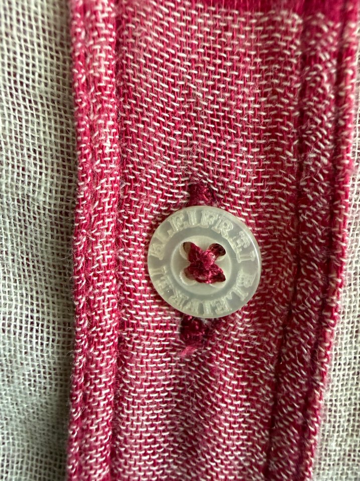 Kadın Pembe Gri Kareli Uzun Kollu Gömlek - Görsel 3