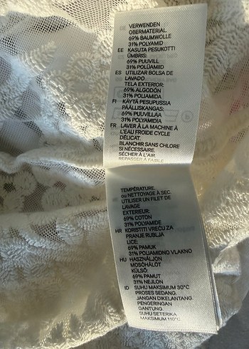 H&M Nakışlı Dantel Bluz - Görsel 3