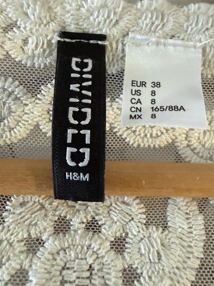 H&M Nakışlı Dantel Bluz - Görsel 4