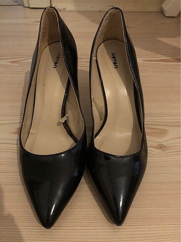 39 Beden Koton stiletto ayakkabı