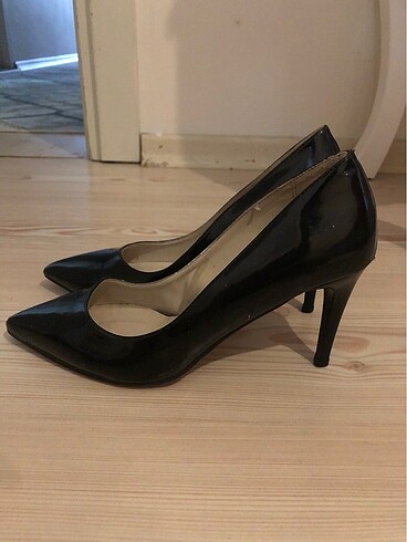 39 Beden siyah Renk Koton stiletto ayakkabı